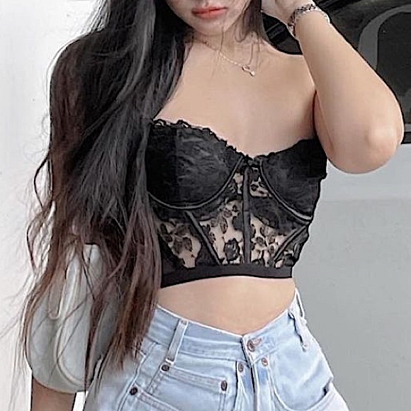 FOR LOVE & LEMONS Rose Petal Bustier - Picture 2 of 16